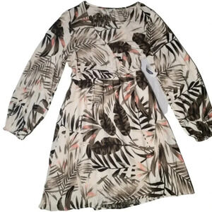 NWT Old navy mini dress with palm leaves size XS